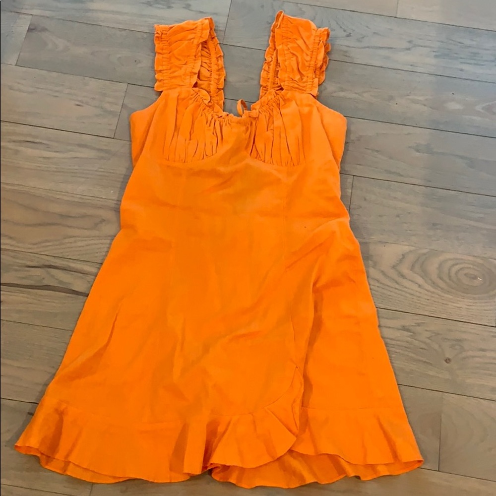 Orange free people sundress